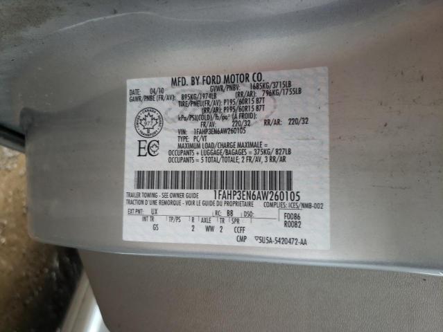Photo 10 from auction – 2010 FORD FOCUS S with VIN 1FAHP3EN6AW260105