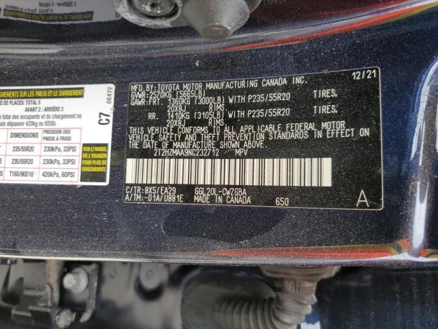 Photo 10 from auction – 2022 LEXUS RX 350 with VIN 2T2HZMAA9NC232712