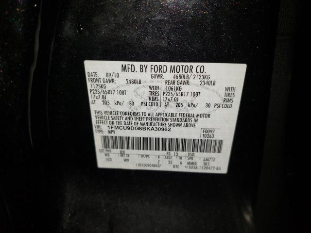 Foto 10 de la subasta – 2011 FORD ESCAPE XLT con VIN 1FMCU9DG8BKA30962