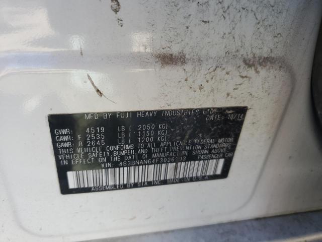 Photo 10 from auction – 2015 SUBARU LEGACY 2.5 with VIN 4S3BNAN64F3026203