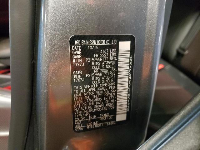 Photo 10 from auction – 2016 NISSAN JUKE S with VIN JN8AF5MV2GT651729