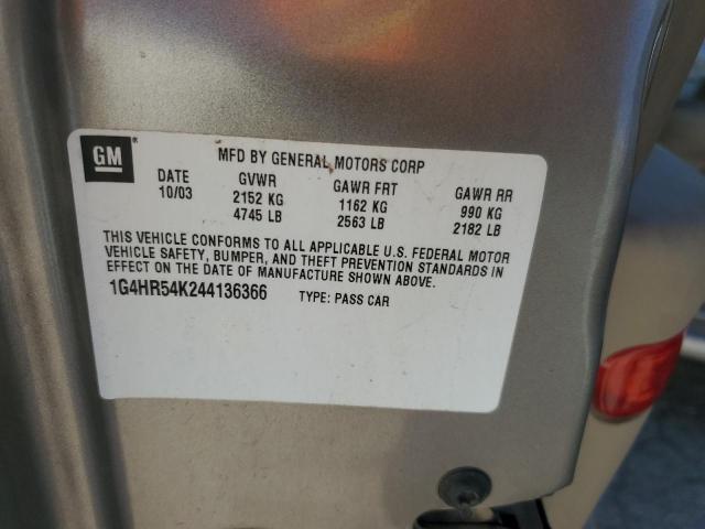 Photo 10 from auction – 2004 BUICK LESABRE LI with VIN 1G4HR54K244136366