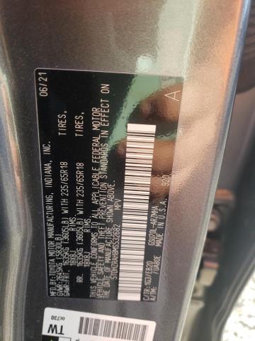 Photo 10 from auction – 2021 TOYOTA HIGHLANDER with VIN 5TDHZRAH8MS532682