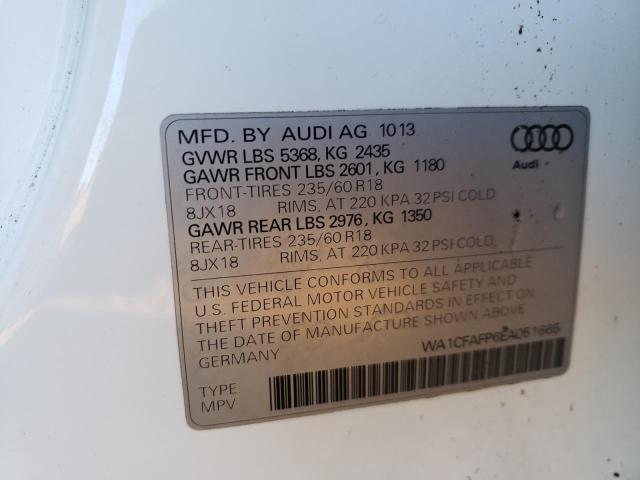 Photo 10 from auction – 2014 AUDI Q5 PREMIUM with VIN WA1CFAFP6EA051665