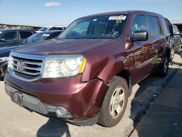 Photo 2 from auction – 2014 HONDA PILOT LX with VIN 5FNYF4H20EB016531