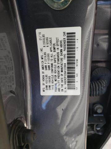 Photo 10 from auction – 2016 HONDA ACCORD EX with VIN 1HGCR2F02GA122984
