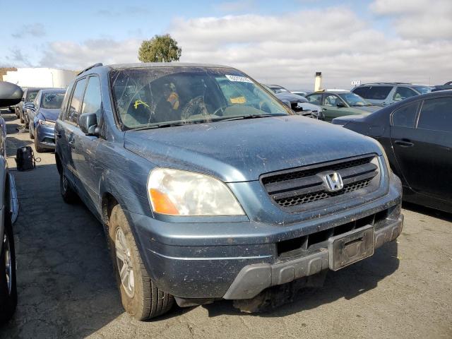 HONDA PILOT EX 2005 with VIN 2HKYF18475H556038 - Photo from auction