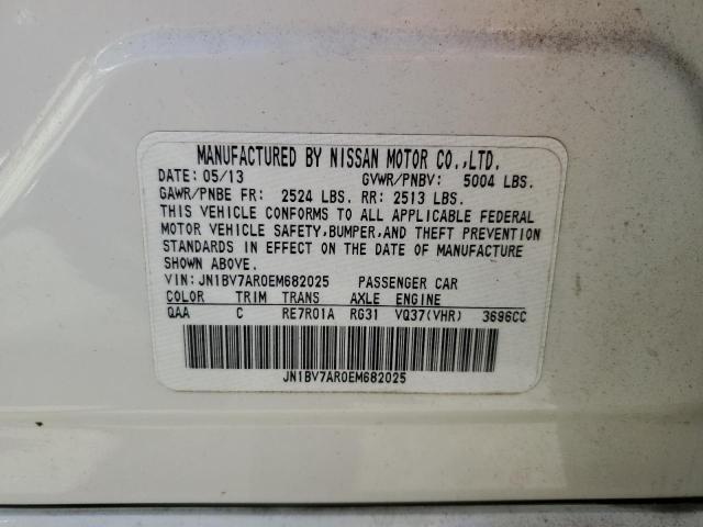 Photo 10 from auction – 2014 INFINITI Q50 BASE with VIN JN1BV7AR0EM682025