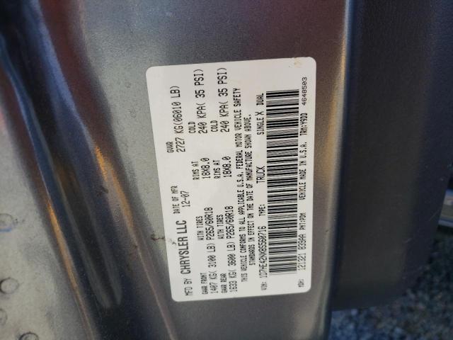 Photo 10 from auction – 2008 DODGE DAKOTA SLT with VIN 1D7HE42NX8S560716