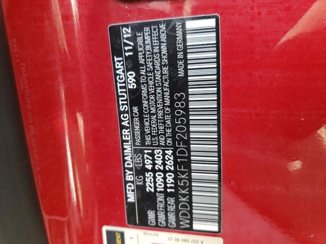 Photo 10 from auction – 2013 MERCEDES-BENZ E 350 with VIN WDDKK5KF1DF205983