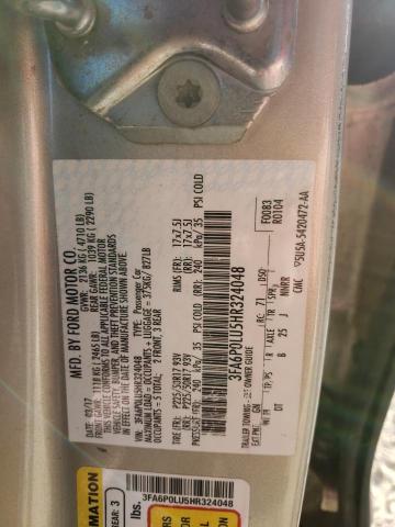 Photo 10 from auction – 2017 FORD FUSION SE with VIN 3FA6P0LU5HR324048