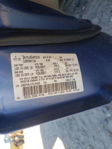 Photo 10 from auction – 2007 CHRYSLER PACIFICA with VIN 2A8GM48LX7R124620