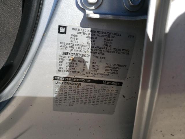 Photo 10 from auction – 2019 BUICK ENVISION E with VIN LRBFX2SA5KD092398