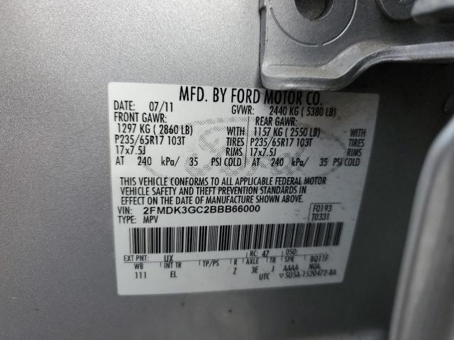 Photo 10 from auction – 2011 FORD EDGE SE with VIN 2FMDK3GC2BBB66000