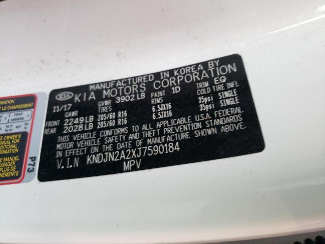 Photo 10 from auction – 2018 KIA SOUL with VIN KNDJN2A2XJ7590184