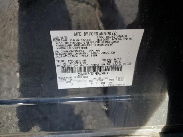 Photo 10 from auction – 2015 FORD FLEX SEL with VIN 2FMHK6C84FBA09014