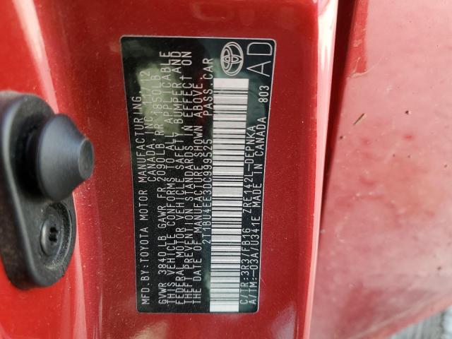 Photo 10 from auction – 2013 TOYOTA COROLLA BA with VIN 2T1BU4EE3DC999525