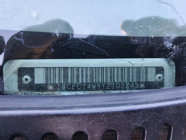 Photo 10 from auction – 2000 CHEVROLET SILVERADO with VIN 1GCEC14W9YZ102843
