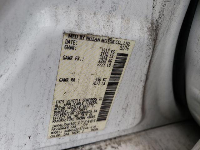 Photo 10 from auction – 2016 NISSAN ALTIMA 2.5 with VIN 1N4AL3AP1GC177485