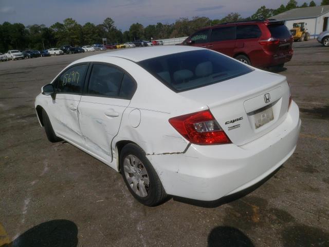 Photo 3 from auction – 2012 HONDA CIVIC LX with VIN 19XFB2F58CE021807