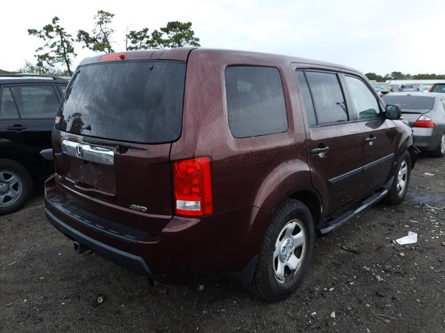 Photo 4 from auction – 2009 HONDA PILOT LX with VIN 5FNYF48299B021703