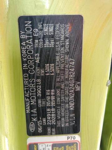 Photo 10 from auction – 2016 KIA SOUL with VIN KNDJN2A24G7824747