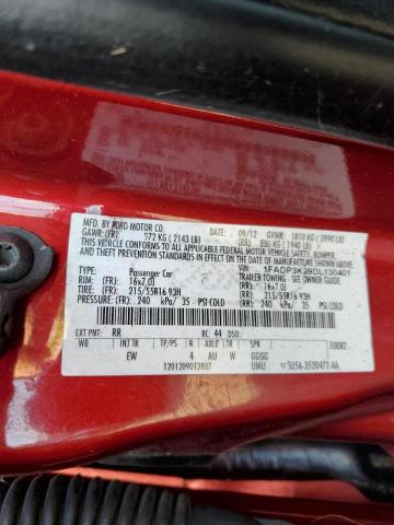 Photo 10 from auction – 2013 FORD FOCUS SE with VIN 1FADP3K29DL130401