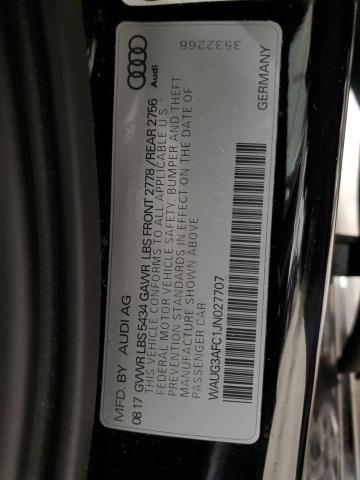 Photo 10 from auction – 2018 AUDI A6 PREMIUM with VIN WAUG3AFC1JN027707