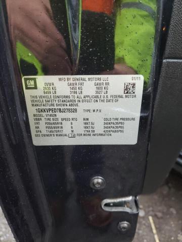 Photo 10 from auction – 2011 GMC ACADIA SLE with VIN 1GKKVPED7BJ278328
