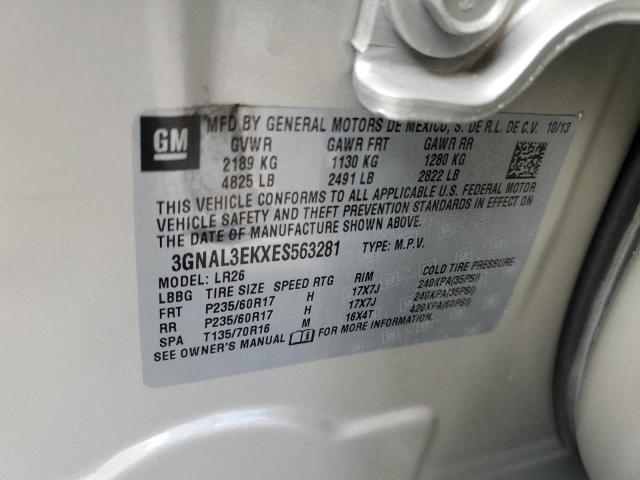 Photo 10 from auction – 2014 CHEVROLET CAPTIVA LT with VIN 3GNAL3EKXES563281