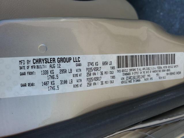 Photo 10 from auction – 2013 CHRYSLER TOWN & COU with VIN 2C4RC1BG1DR512487