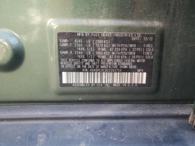 Photo 10 from auction – 2013 SUBARU OUTBACK 2. with VIN 4S4BRCAC9D3262754