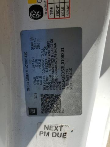 Photo 10 from auction – 2020 CHEVROLET CAMARO LS with VIN 1G1FB3DS3L0106201