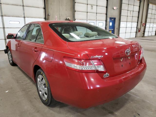 Photo 3 from auction – 2010 TOYOTA CAMRY BASE with VIN 4T1BF3EK8AU087025
