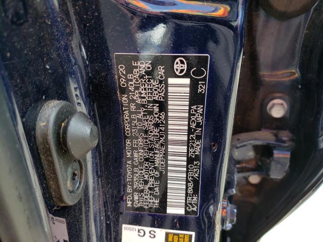 Photo 10 from auction – 2021 TOYOTA COROLLA LE with VIN JTDEPMAE7MJ141246