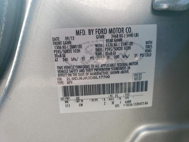 Photo 10 from auction – 2013 LINCOLN MKX with VIN 2LMDJ6JK3DBL17700