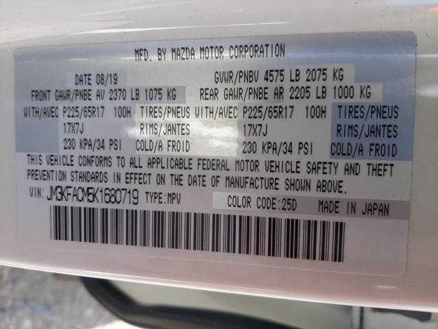 Photo 10 from auction – 2019 MAZDA CX-5 TOURI with VIN JM3KFACM5K1680719