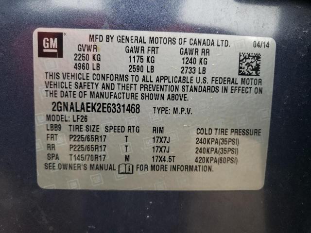 Photo 10 from auction – 2014 CHEVROLET EQUINOX LS with VIN 2GNALAEK2E6331468