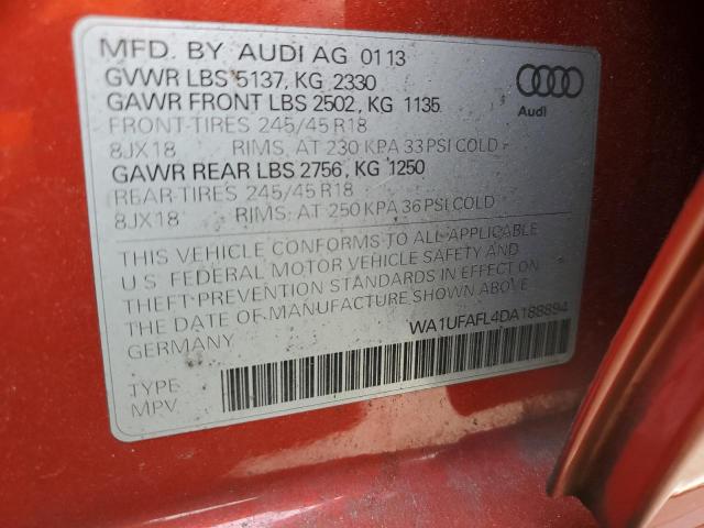 Photo 10 from auction – 2013 AUDI A4 ALLROAD with VIN WA1UFAFL4DA188894