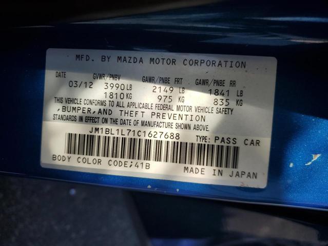 Photo 10 from auction – 2012 MAZDA 3 I with VIN JM1BL1L71C1627688