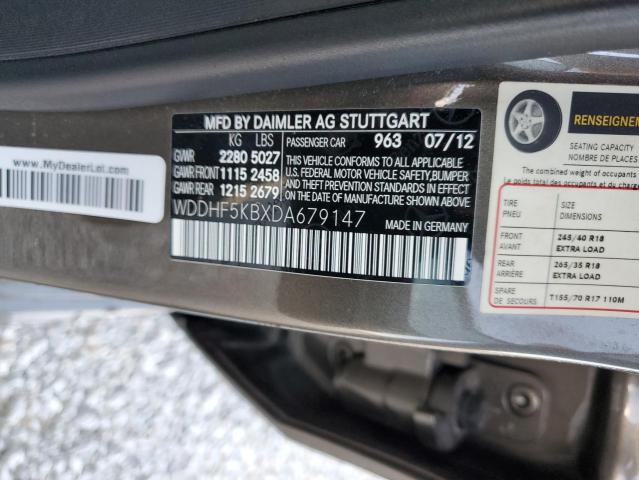 Photo 10 from auction – 2013 MERCEDES-BENZ E 350 with VIN WDDHF5KBXDA679147