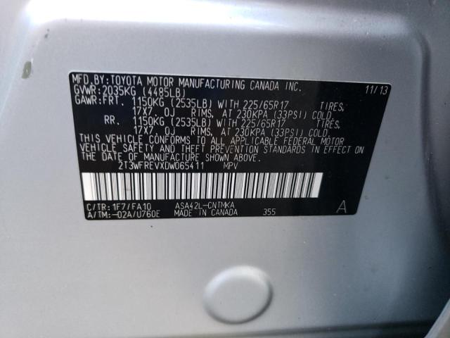 Photo 10 from auction – 2013 TOYOTA RAV4 XLE with VIN 2T3WFREVXDW065411