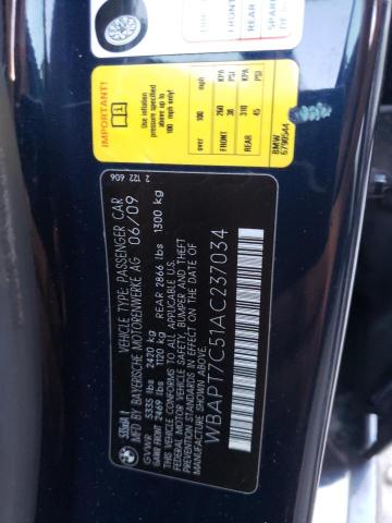 Photo 10 from auction – 2010 BMW 535 XI with VIN WBAPT7C51AC237034