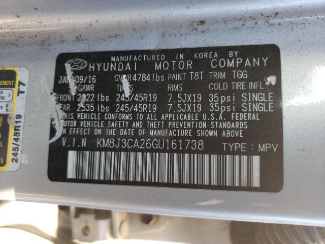 Photo 10 from auction – 2016 HYUNDAI TUCSON LIM with VIN KM8J3CA26GU161738