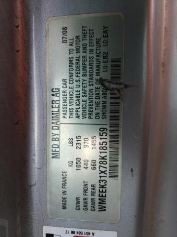 Photo 10 from auction – 2008 SMART FORTWO PAS with VIN WMEEK31X78K185159