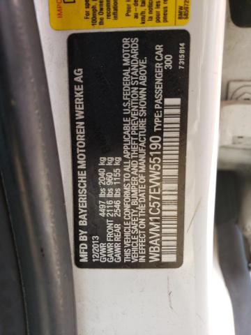 Photo 10 from auction – 2014 BMW X1 SDRIVE2 with VIN WBAVM1C57EVW55190