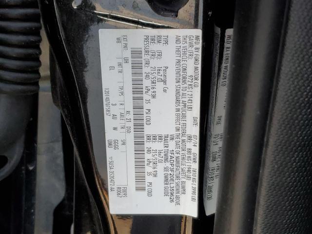 Photo 10 from auction – 2014 FORD FOCUS SE with VIN 1FADP3F20EL359626