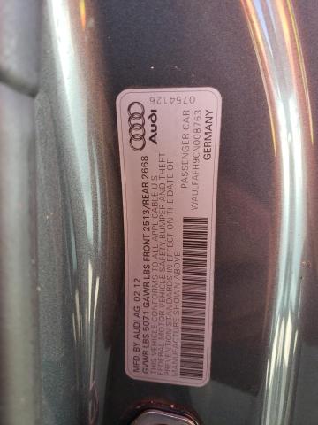 Photo 10 from auction – 2012 AUDI A5 PREMIUM with VIN WAULFAFH9CN008763