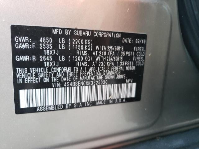 Photo 10 from auction – 2019 SUBARU OUTBACK 3. with VIN 4S4BSENCXK3325030