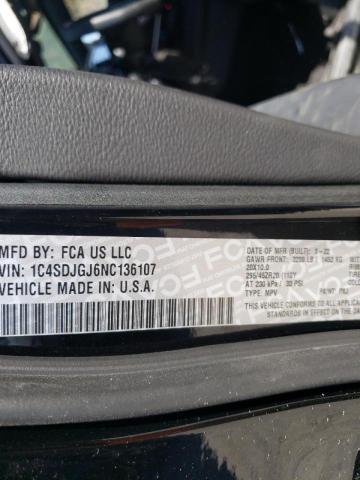Photo 10 from auction – 2022 DODGE DURANGO SR with VIN 1C4SDJGJ6NC136107